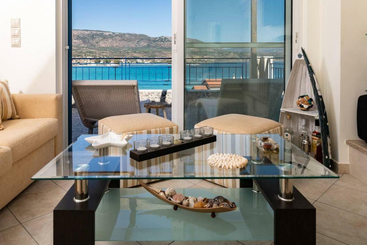 Seaview Flat Steps To The Beach Karavostasi  Exterior photo